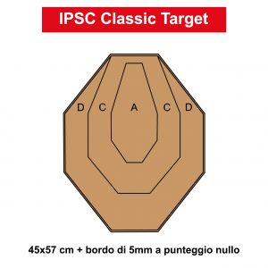 Sagome  IPSC in cartone  per tiro dinamico (50 sagome)